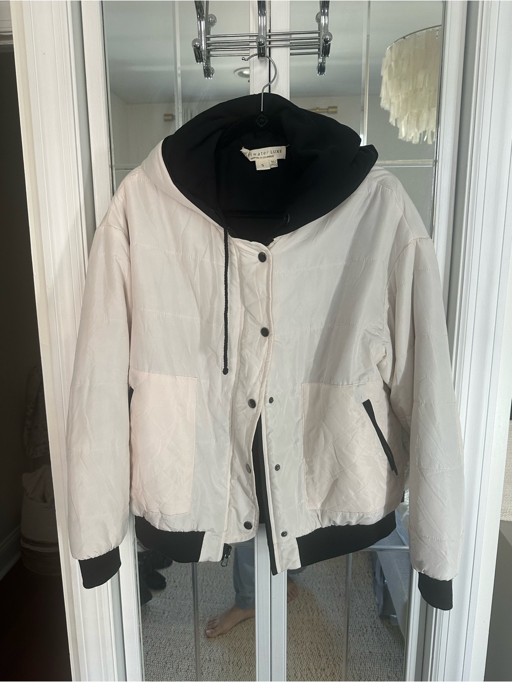 Saltwater Luxe Quilted Jacket with Black Hood